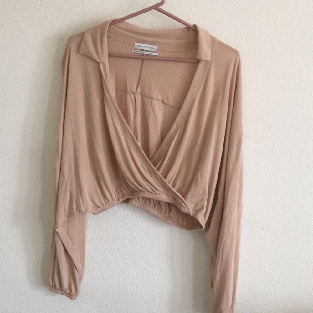 UO rose cropped blouse , BRAND NEW!!